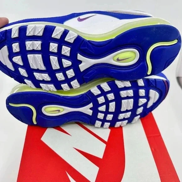 Nike Air Max 97 QS 2020 Easter Shoes CJ0591-100 White Purple Nebula Mens Size 7